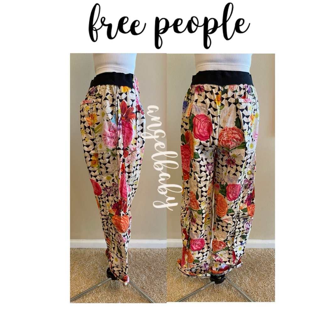 Free People Mesmerize Me Printed Pants in Take a Trip Floral! - Picture 7 of 16